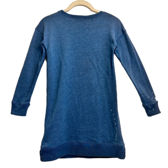POLO‎ RALPH LAUREN Paint Splash Fleece Dress, Size MEDIUM (8-10) - Picture 2 of 11